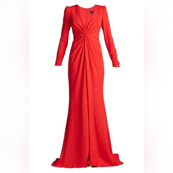 TADASHI SHOJI - BATES TWIST-FRONT GOWN - Picture 5 of 6